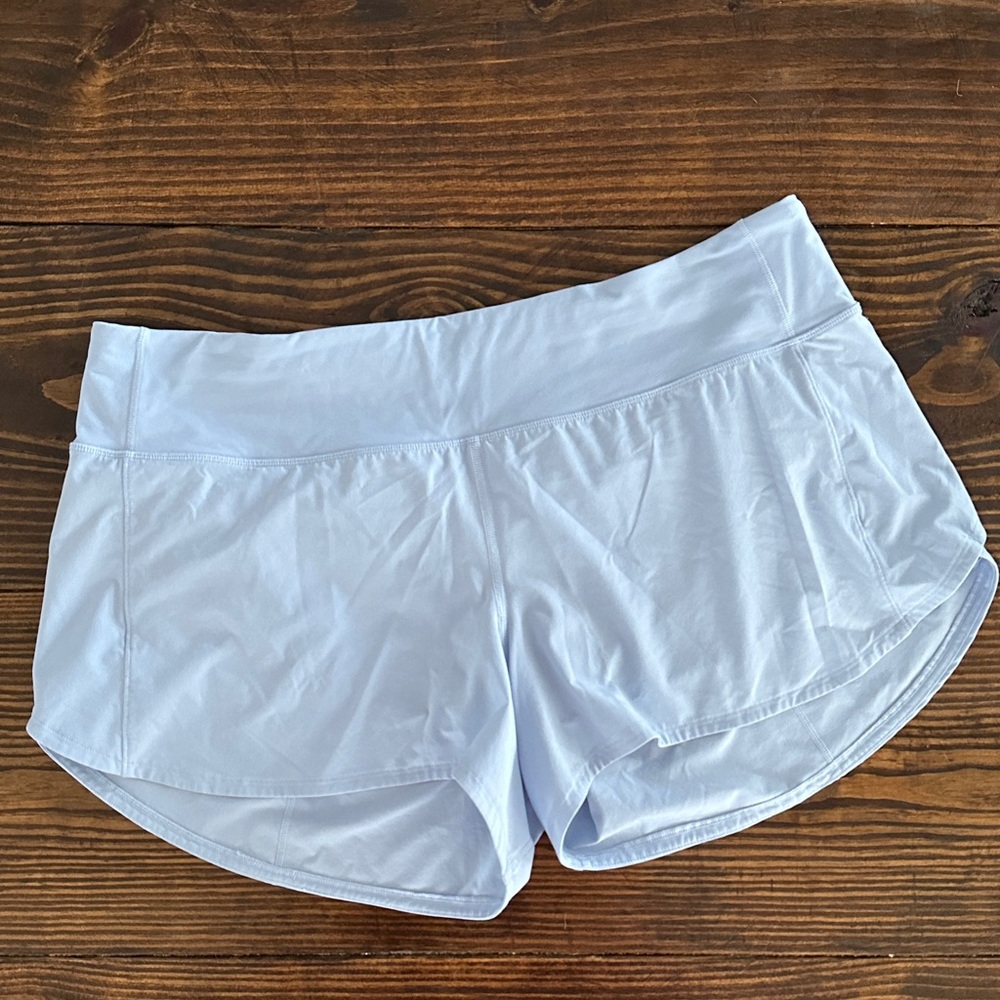 Lululemon Light Blue Speed Up Lined Shorts 2.5” Inseam